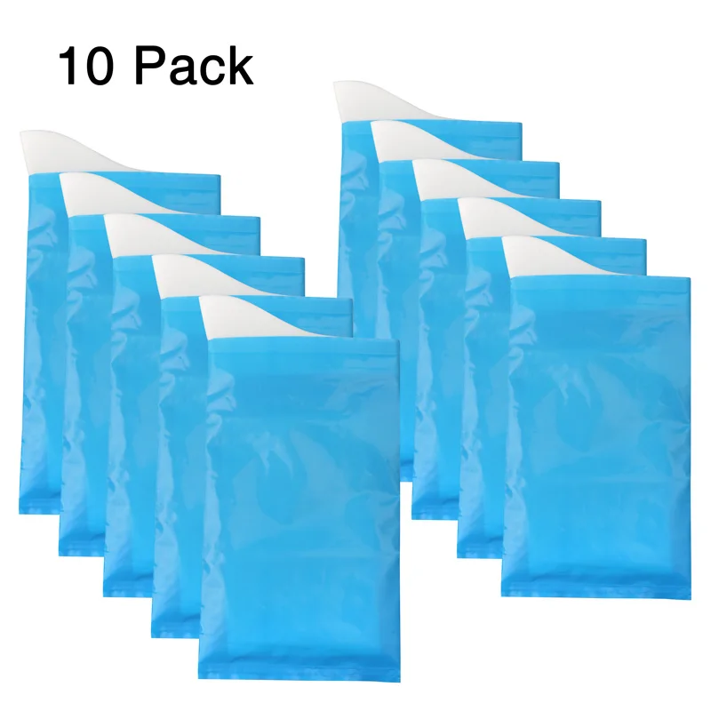 

POWERTIGER 10PCS/bag Outdoor Emergency Urinate Bags 600CC Mini Toilet Easy Take Piss Bags Car Travel Emergency Urinate Bags