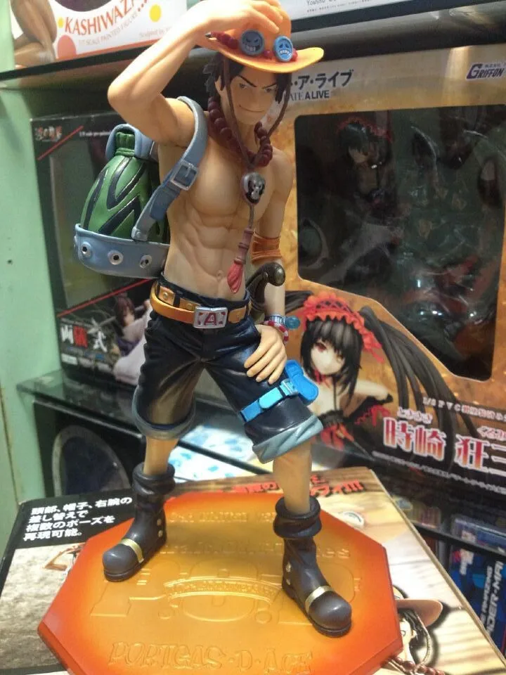 Ace 10th Limited Ver Anime One Piece POP Portgas D PVC Figure Toy No Box 23cm
