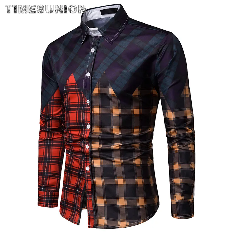 Men Plaid Shirt High Quality Social Men s Plaid Dress Shirts Long Sleeve Formal Soft Business 3