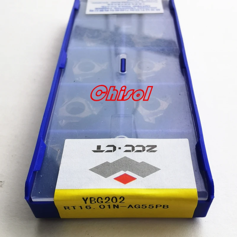 

free shipping ZCC.CT cnc carbide threading inserts RT16.01N-AG55PB RT16.01N-AG60PB YBG202 YBG205 turning inserts
