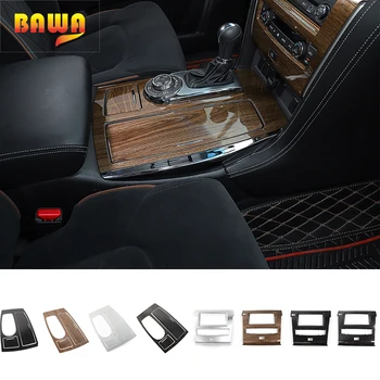 

HANGUP ABS Car Navigation GPS Gear Shift Panel Cup Holder Decoration Cover Interior Sticker Styling For Nissan Patrol 2017 Up