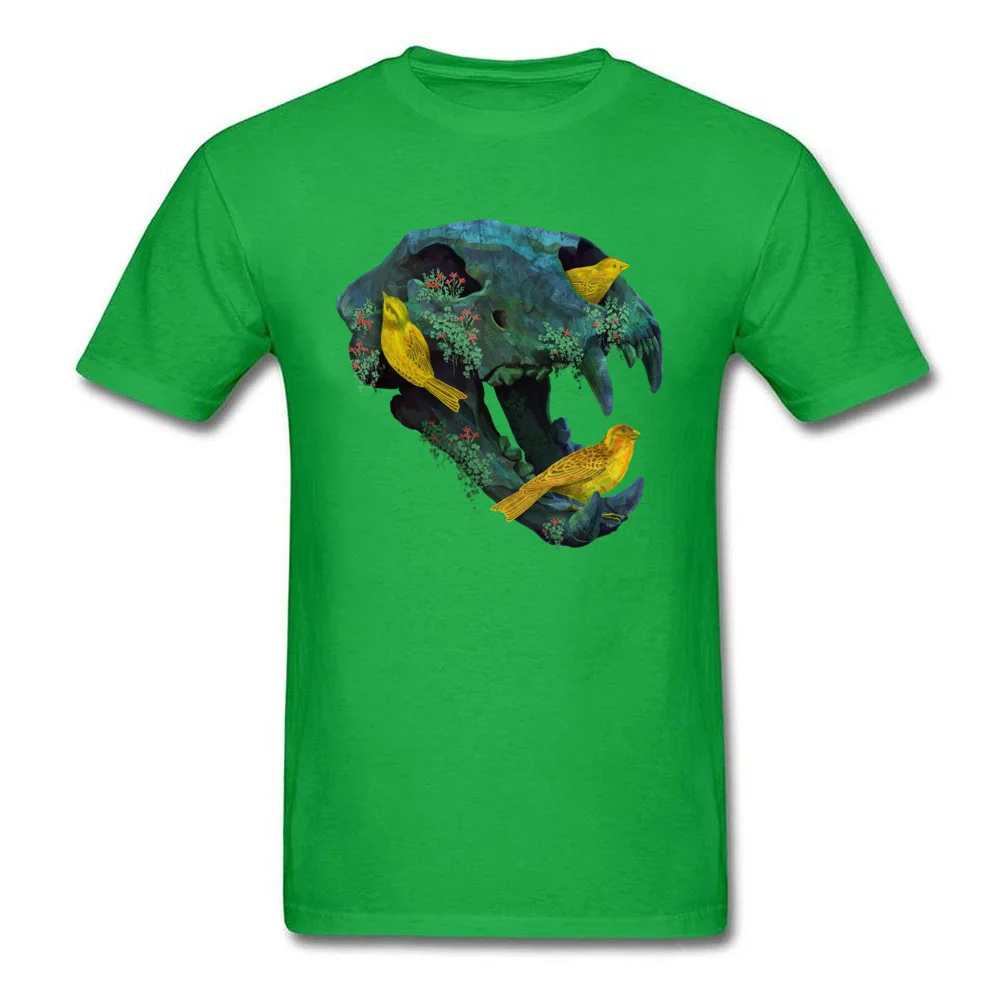 Three Little Birds Funny Men's Top T-shirts Round Collar Short Sleeve Cotton Fabric Tops Shirt Casual Tee Shirt Three Little Birds green