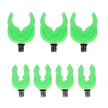 4 шт. светящийся зеленый силиконовый держатель удочки телескопическая удочка поддержка стойки голова Карп рыболовные аксессуары