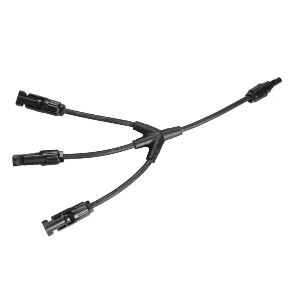 

1 Pair MC4 F/F/F/M and M/M/M/F Solar Panel Adaptor Cable Y Branch Connector _WK