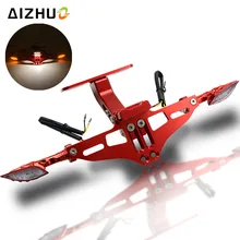 Мотоцикл номерной знак кронштейн держатель указатели поворота для YAMAHA FZ1 FZ6 фазер FZ8 MT-07 MT07 SUZUKI GSXR600 750 GSXR1000