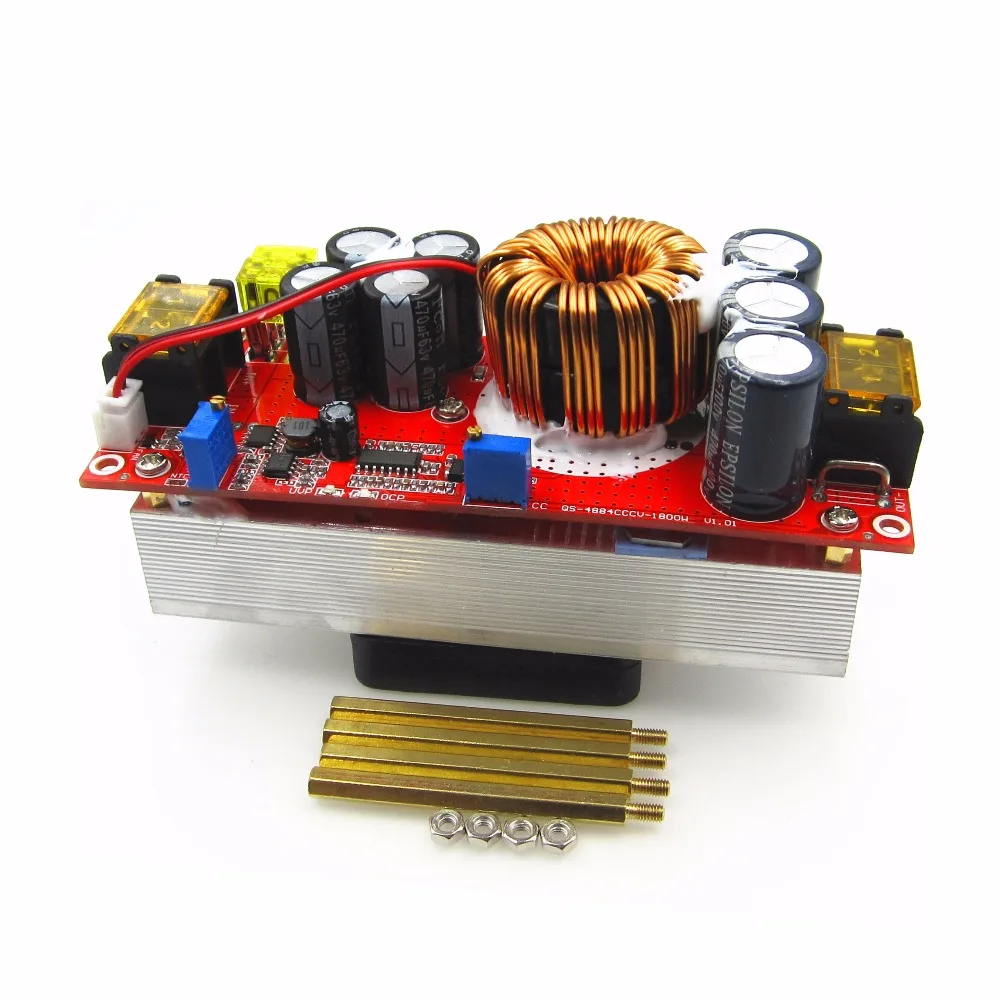 

1800W 40A 1500W 30A 1200W 20A DC-DC Boost Converter Step Up Power Supply Module 10-60V to 12-90V adjustable voltage charger