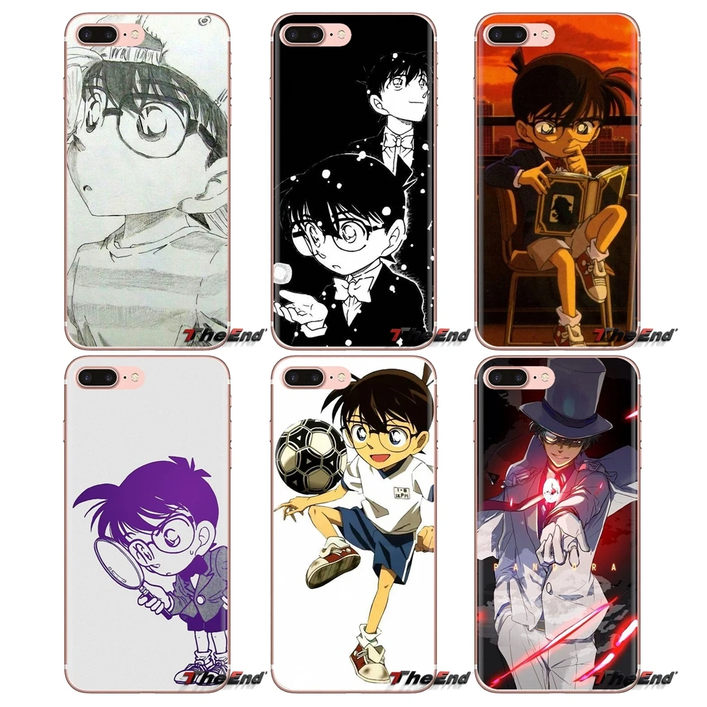 TPU Case Covers For Huawei G7 G8 P7 P8 P9 P10 P20 P30 Lite Mini Pro P Smart Plus 2017 2018 2019 Detective Conan Edogawa Shinichi |