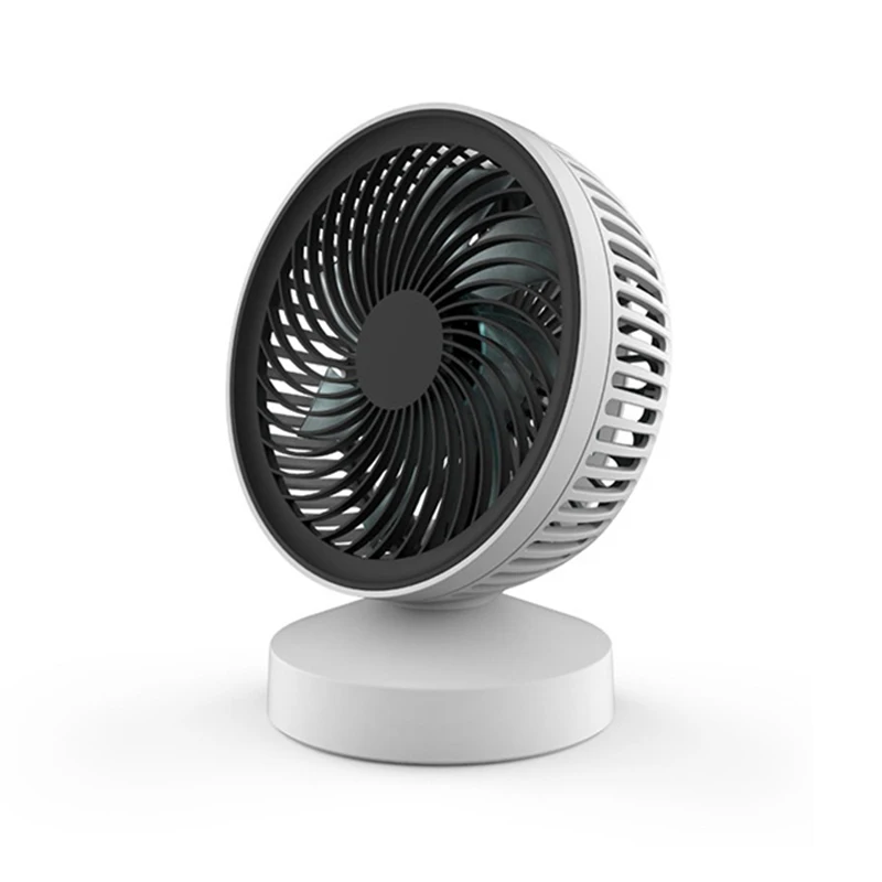 Ventilador portátil de escritorio USB silencioso Mini Ventilador eléctrico de aire acondicionado pequeño Ventilador de refrigeración de siete hojas de