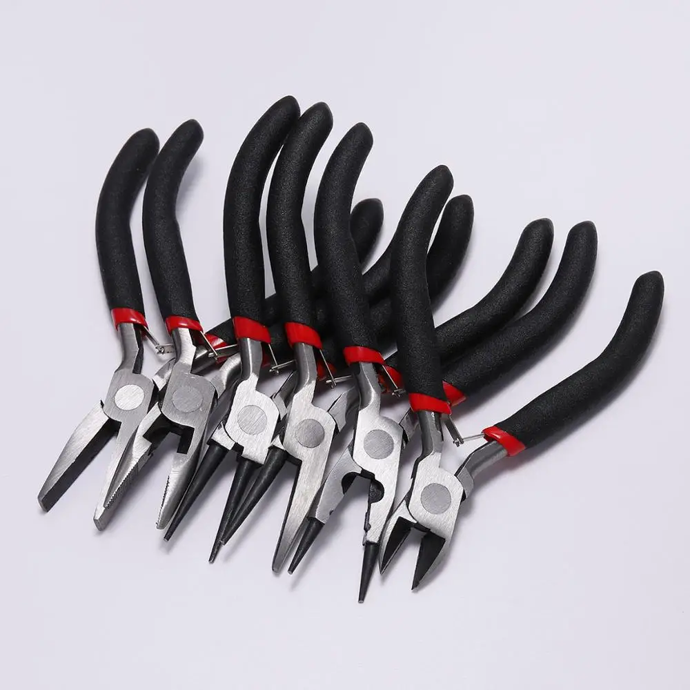 Round Nose End Cutting Jewelry Pliers Tools DIY Equipment Pliers Fit Handcraft Beadwork Repair Ferronickel Carbon-Hardened Steel