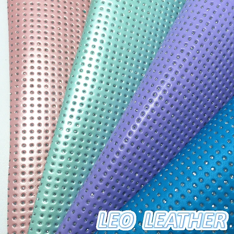 

1PCS 21x29cm A4 SIZE Synthetic Leather, Embossed Diamond Glitter Leather Fabric For DIY Accessories S191