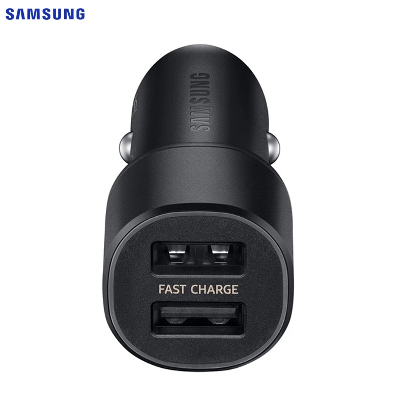 Samsung двойной Usb порт/15 Вт автомобильное зарядное устройство для samsung Galaxy S8 Plus S9 S7 S10 двойное быстрое зарядное устройство Адаптивная дорожная зарядка