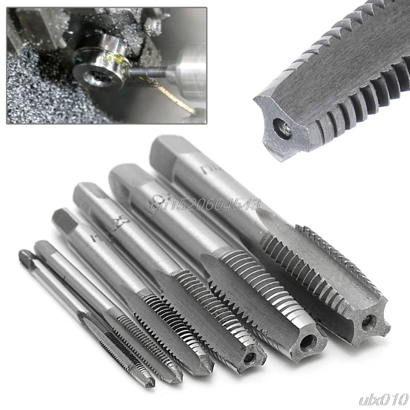 

12 Pcs Hand Screw Thread Taps Wire Tapping Screwdriver Bit M3/M4/M6/M8/M10/M12 Tap Set fit Handle DIY Tool Accessories S08