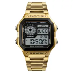 SKMEI 1335 relogio цифровые часы мужские спортивные часы браслет для мужчин светодиодный часы 5ATM водонепроницаемые наручные часы мужские relogio Musculino