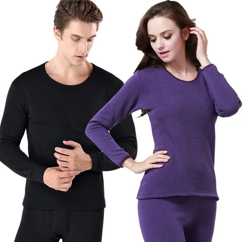 

HOT SALE Thicken Thermal Underwear Couple Compression Long Johns Thermo Underwear Fleece For Men/women Winter Shirt Male/female