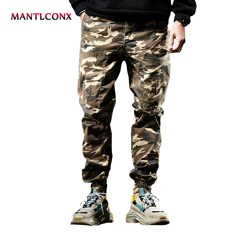 

MANTLCONX 2019 Men's Cargo Pants Casual Loose Multi Pocket Military Pants Long Trousers Men Camo Pants Men Army Style Pants Male