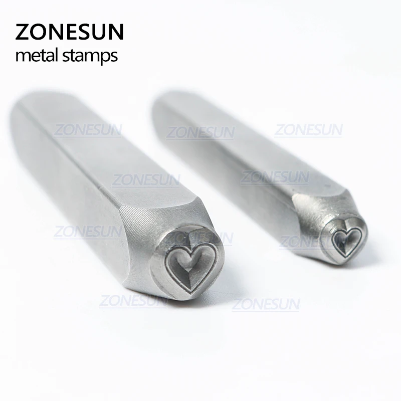 Ювелирные изделия ZONESUN в форме сердца металлический алфавит с логотипом