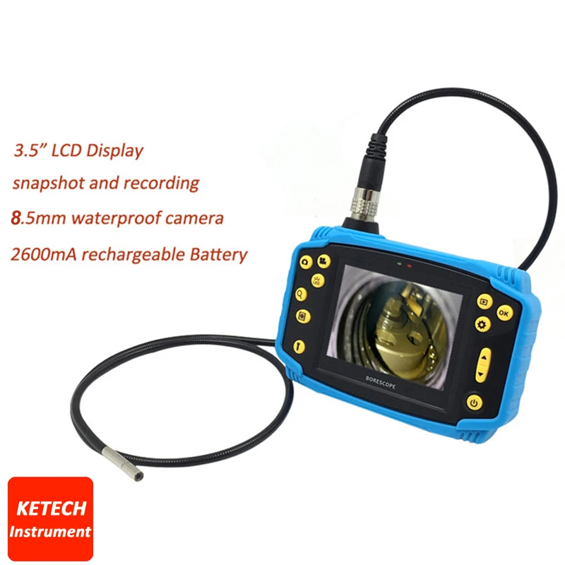 

Vehicle Diagnostic Tool Video Borescope Endoscopy Waterproof 3.5" Professional Car Plumbing Tools Inspection Camera Endoscope