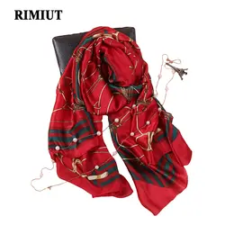 Rimiut очарование леди Элитный бренд чистого шелка длинный шарф 135 см-175 см Осенне-зимняя Дамская обувь шаль Шарфы для женщин женские Интимные