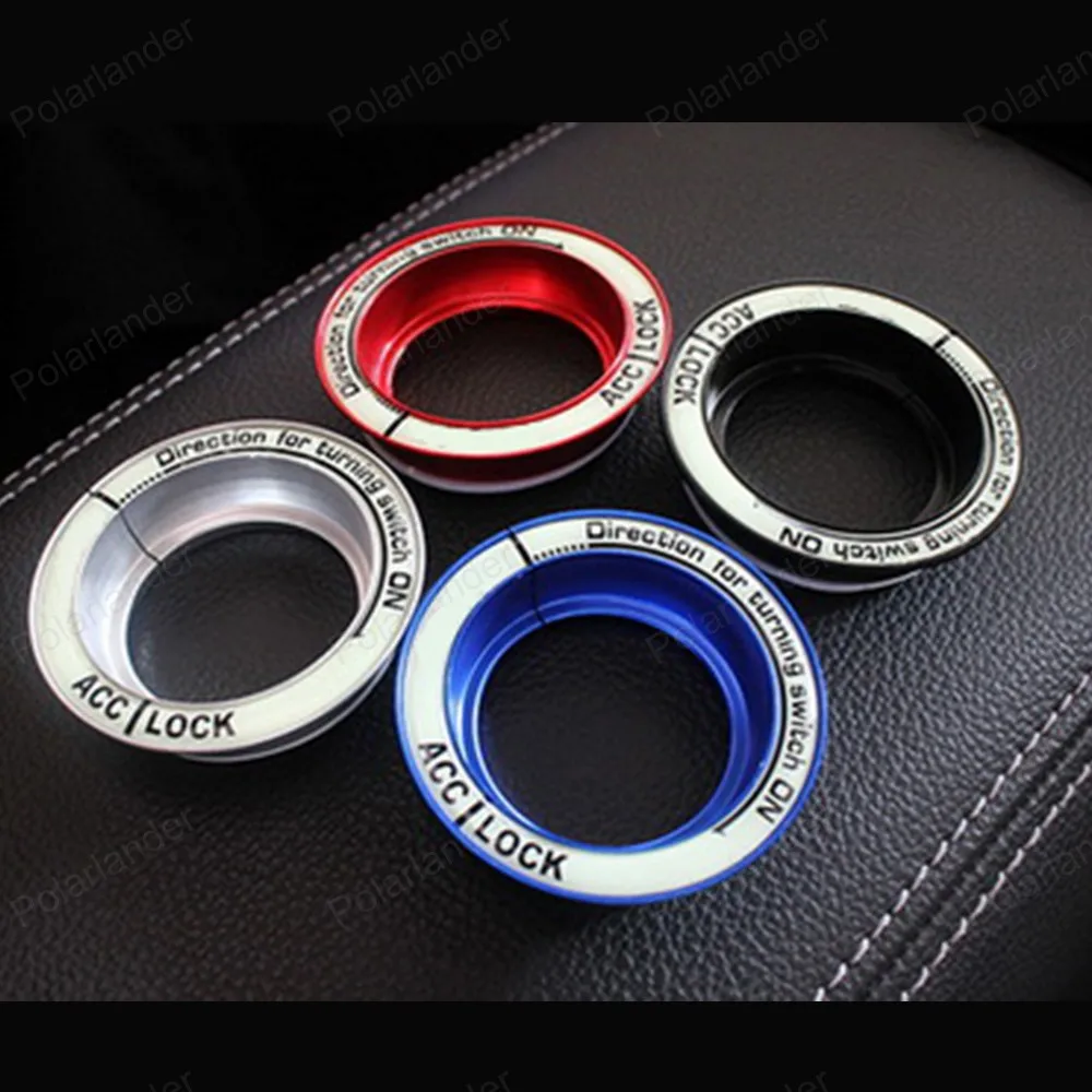 Luminous Ignition Key Ring Cover For Ford Kuga 2013 Car Engine Start