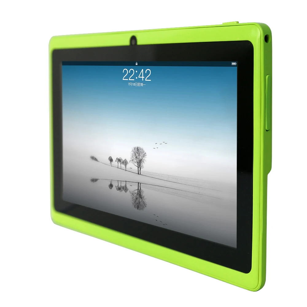 Yuntab Q88 7 Inch Wifi Green Color Tablet Android 4.4, Quad Core, 8G