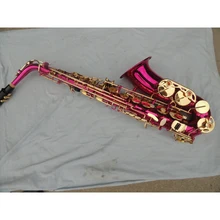 E Flat Alto Pink Gold Plated Saxophone For Student High Quality High F # Saxophone With Case Customizable Brand With Mouthpiece