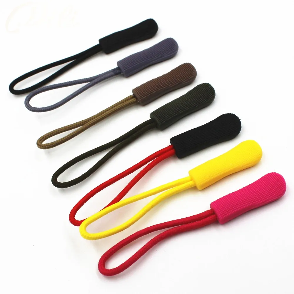 10pcs/lot PVC zipper slider suitcase zipper slip rope puller detachable