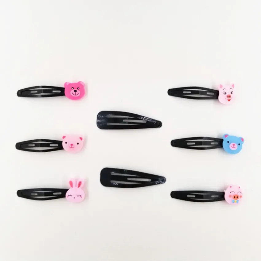 

Cute Pink Cartoon Animal Hairstyle Tool Barrettes Children Blue Hair Clips Girls Hair Accessories Headwear HJ048