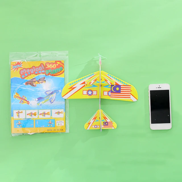 Creative Magic Roundabout Combat Aircraft Toys For Children Foam Paper Airplane Model Hand Throw Flying Glider Planes Kids Toys 5