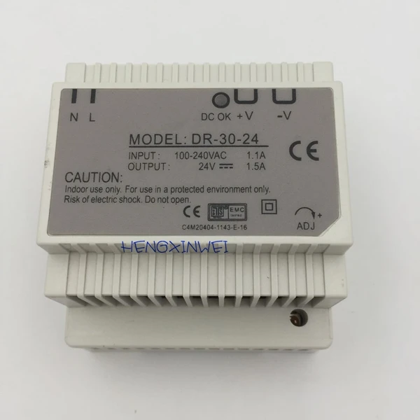 

Din rail Single Output Switching power supply DR-30-5 DR-30-12 DR-30-15 DR-30-24 30W 5v 12v 15v 24v ac dc converter