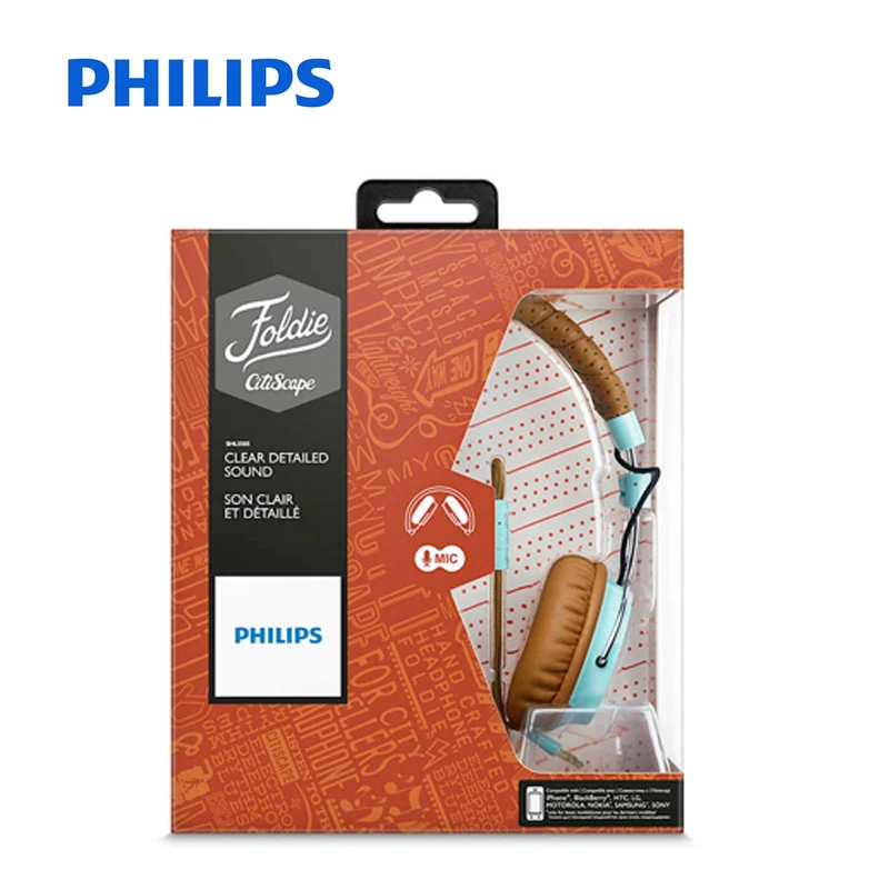 Philips SHL5505 Складная гарнитура с микрофоном Функция шумоподавления для