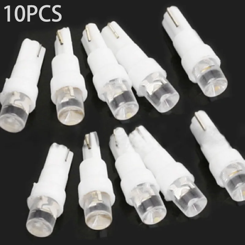 

JX-LCLYL 10pcs 12V T5 37 74 70 LED Car Dash Board Light Dashboard Lamp Bulb White