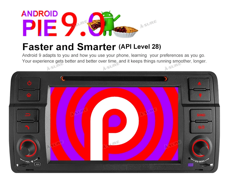 Top A-Sure 7 Inch 2 Din Android 9.0 Car Auto Radio GPS DVD Player Sat Stereo Navigation For BMW E46 1998-2006 M3 DAB+ 32GB ROM 2 Top A-Sure 7 Inch 2 Din Android 9.0 Car Auto Radio GPS DVD Player Sat Stereo Navigation For BMW E46 1998-2006 M3 DAB+ 32GB ROM 2