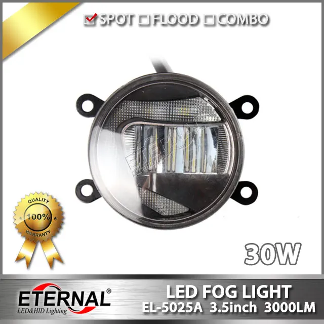 

20prs 3.5inch car 30W led fog lamp offroad fog light for automotive car led fog lamp with halo ring DRL white turn signal lamp