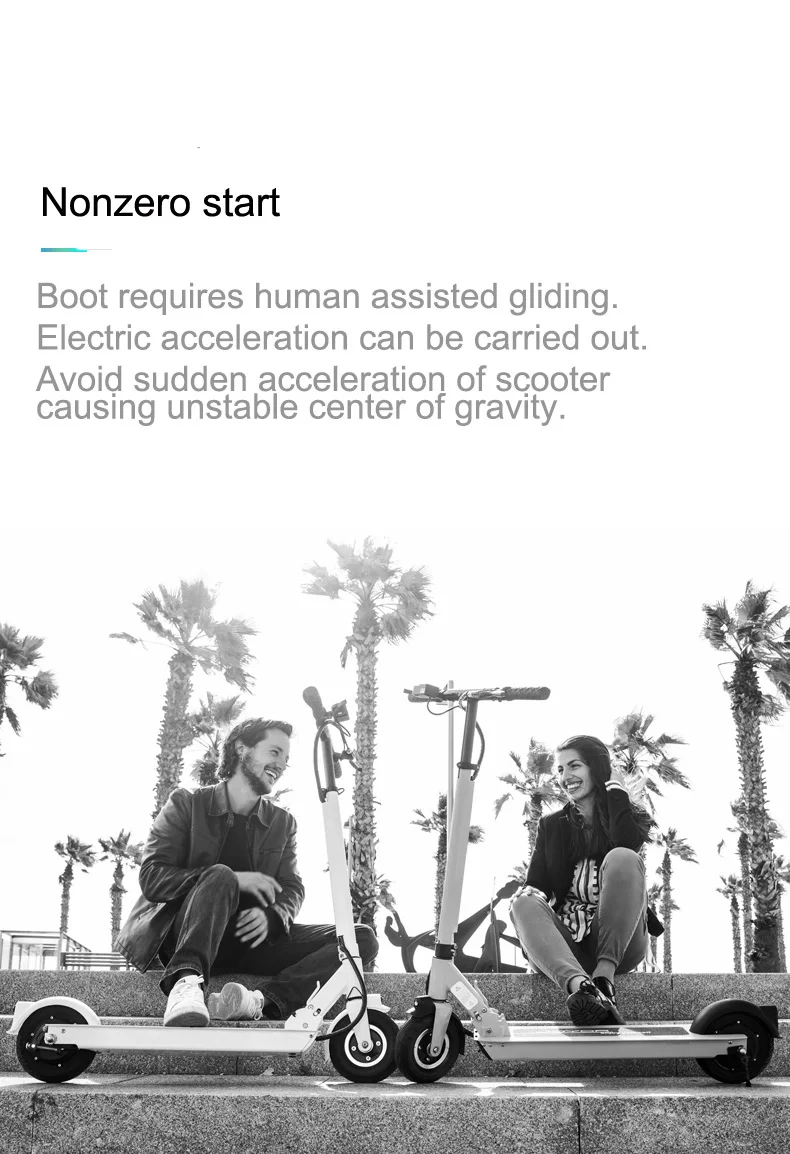 Discount 350W 8inch 36V 48V Off Road Electric Scooter Adulto Powerful Hoverboard Electric Skateboard CE Ruimas Foldable Lithium Battery 6