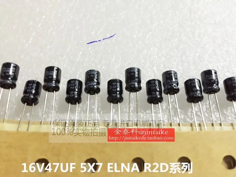 Электролитические конденсаторы ELNA 30 шт./50 шт. Импортные 16V47UF 5X7 R2D серии 85 градусов