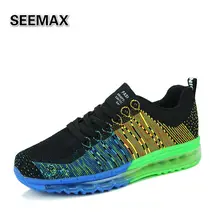 2016 Men’s Running Shoes Athletic Outdoor Sport Sneakers Orignial Zapatos De Hombre Air Cushion Flywire Mesh Breathable Shoes