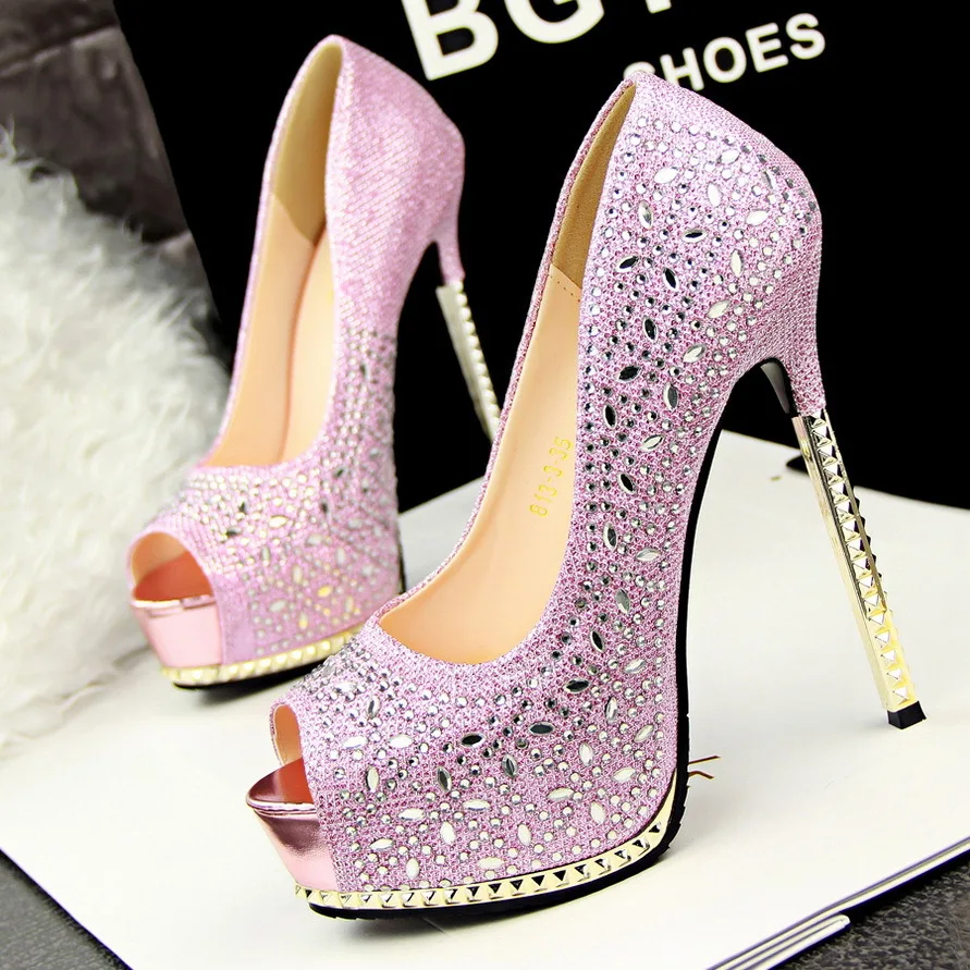 pink and silver shoes