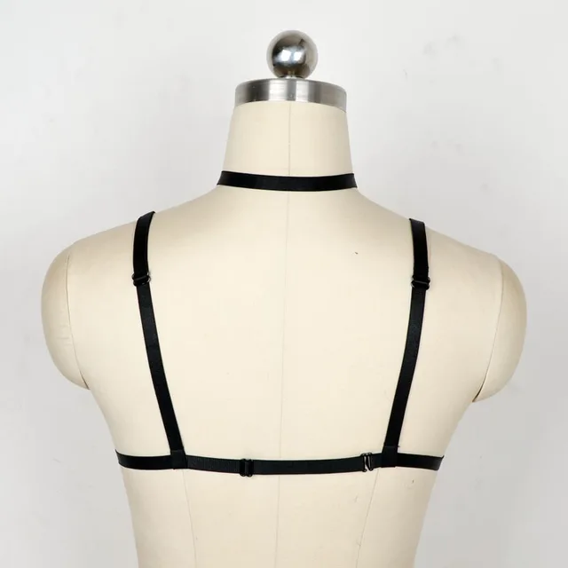 Gothic LichaamsHarnas Dames - Zwarte Festival Top Grote Maten