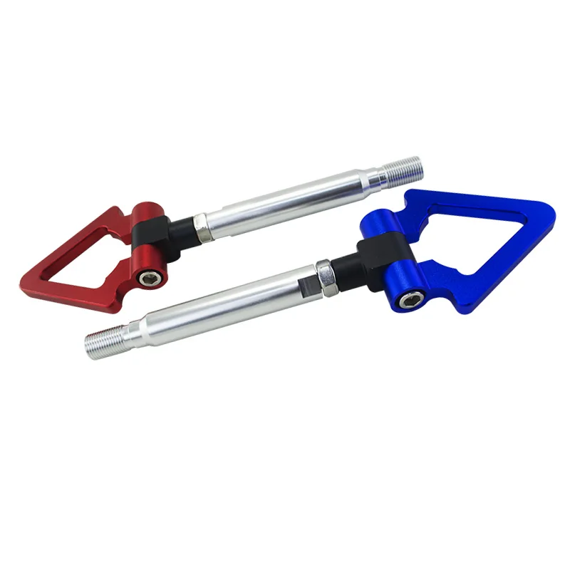 شحن مجاني الخام الألومنيوم هوك السحب الجبهة وخلفي حلقة مثلثية سحب هوك لتويوتا GT86 سليل FRS BRZ 13- 15