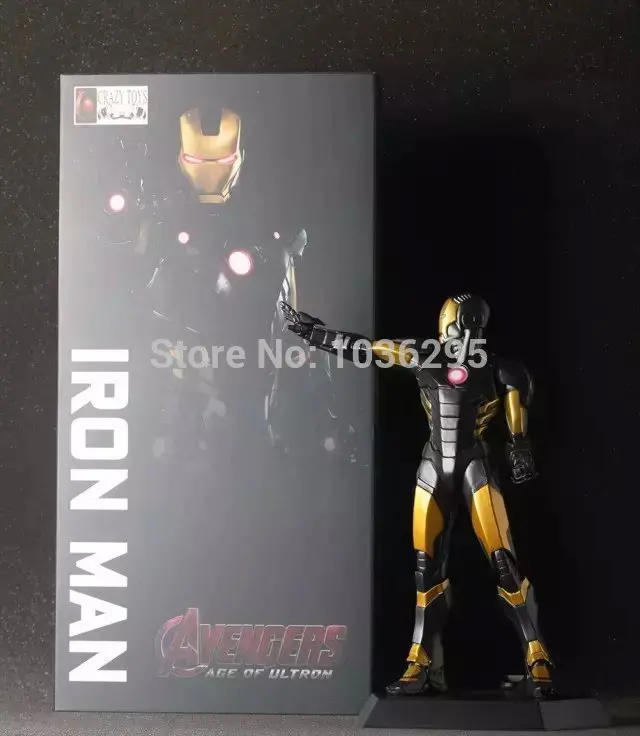 

Hot ! NEW avengers iron man black Action Figure Model toys dolls gtx22