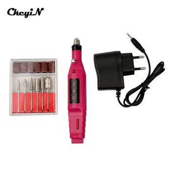 

CkeyiN Multi-function Professional Electric Nail File Manicure Machine Tools Drill Pen Pedicure Set Kit 6 Bits Grinding Head S50