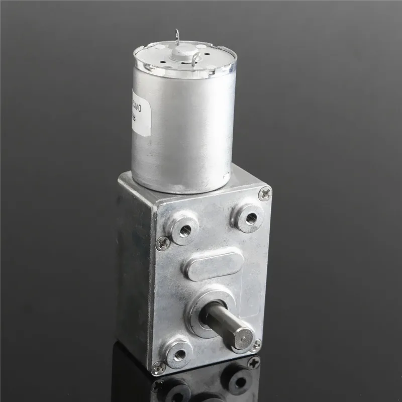 

12V 3Rpm Metal Reversible High Torque Turbo Worm Geared Motor DC Motor GW370 Best Price