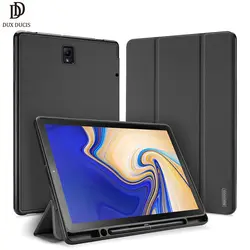 DUX DUCIS кожаный чехол для samsung Galaxy TAB S4 Smart защитный карандаш держатель Обложка для samsung TAB S4 10,5 дюймов T830 T835