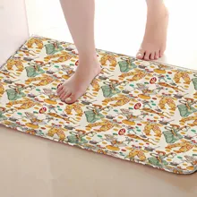 Цирк Стиль Коврик для ванной комнаты, смешной Противоскользящий коврик для ванной, занавески для душа s аксессуары, соответствующие вашей душевой занавеске