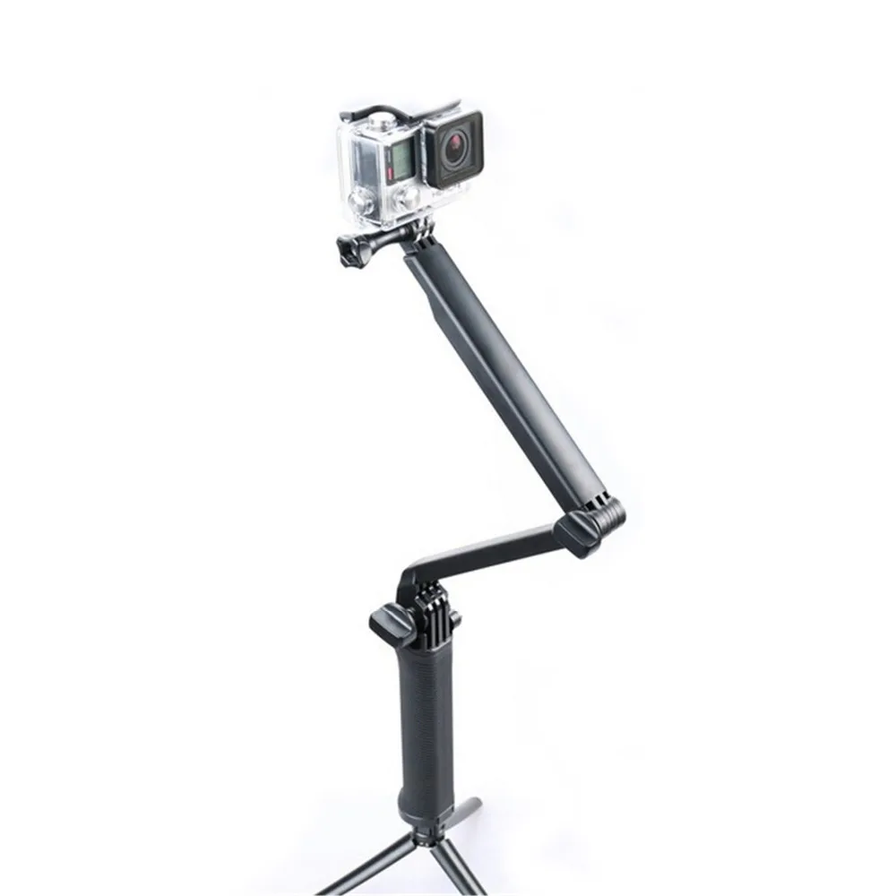 

3 Way Monopod Arm Mount Adjustable stand Bracket Handheld Grip 3 Way Tripods For xiaoyi SJcam camera SJ4000 SJ5000