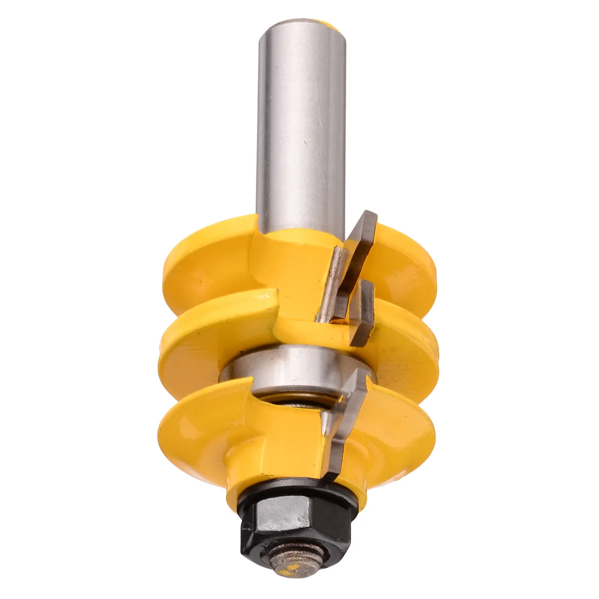 

1pc Rail & Stile Router Bit 1/2" Shank Ogee Stacked Woodworking Bearing Cutter For Wooden Door Window Frames