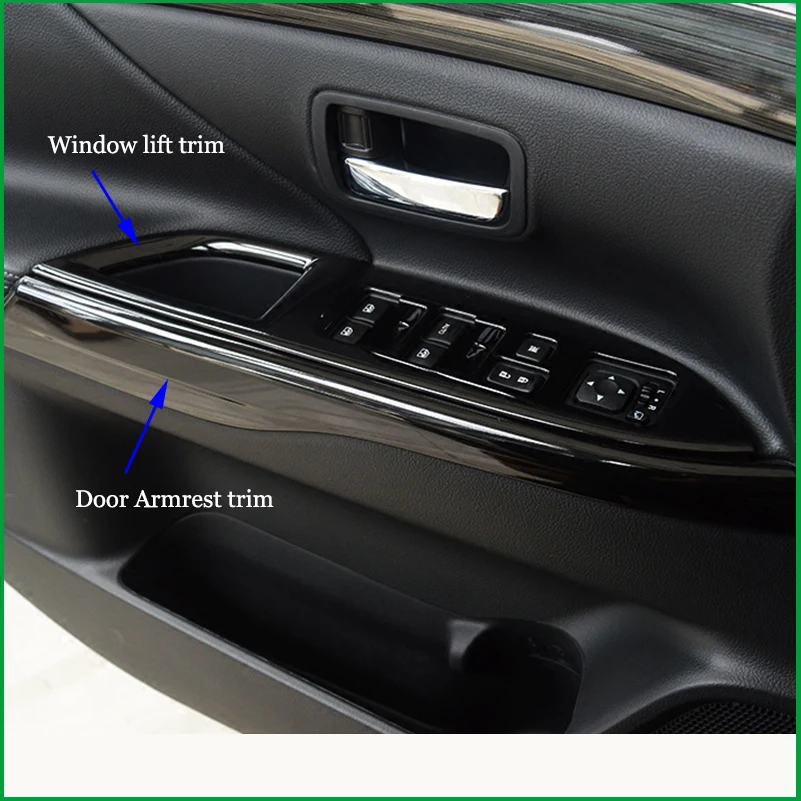 Автомобильный чехол для Mitsubishi Outlander 2013 2014 2015 2016 2017 2018|interior door frames|plastic car interiorcover for