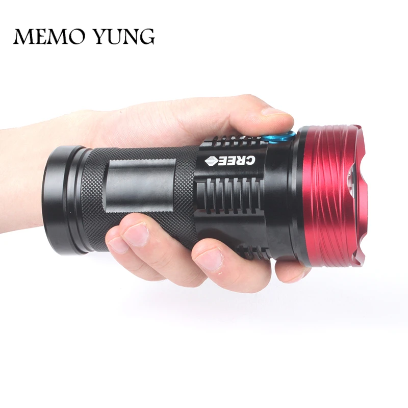 15000 люмен светодиодный фонарик SKYRAY King 9T6 9 светодиодов CREE XM L T6 18650 a 4*18650|flash light|led