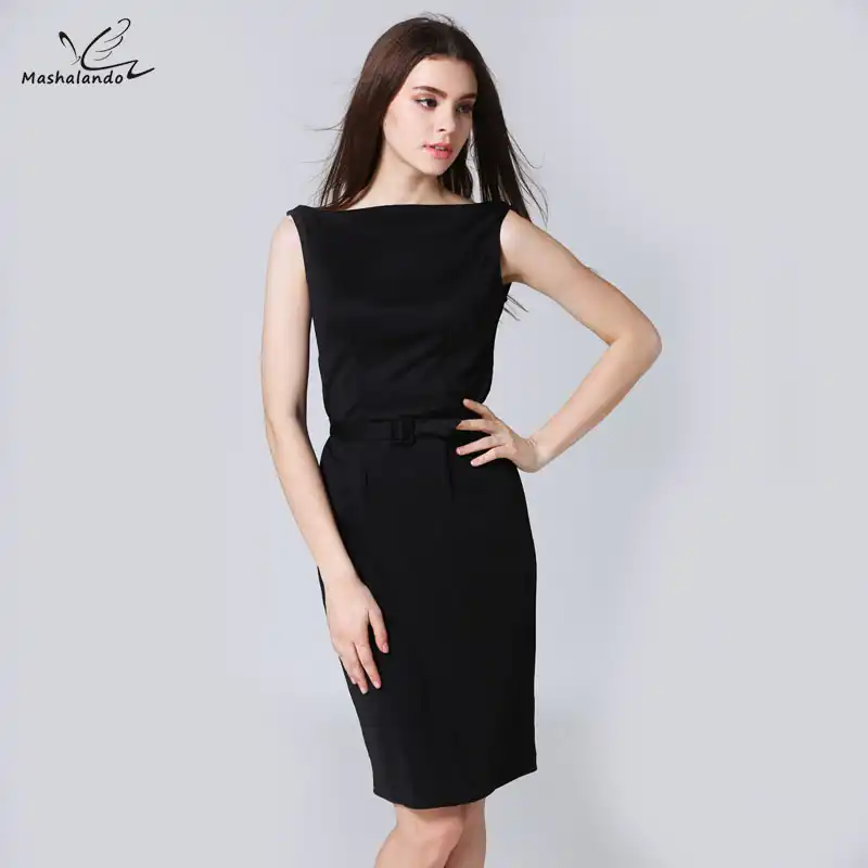 sleeveless work dress