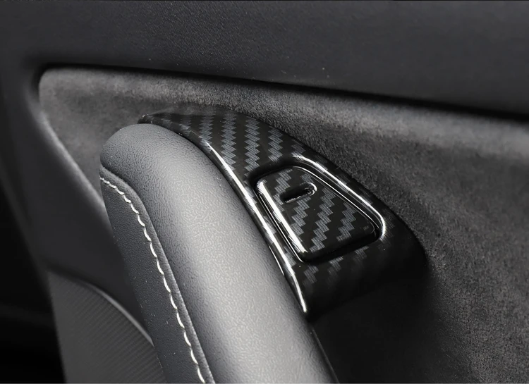 LUCKEASY для Tesla модель 3- Автомобильный Дверной замок декоративные/окна кнопки изменение ABS патч 14 шт./компл